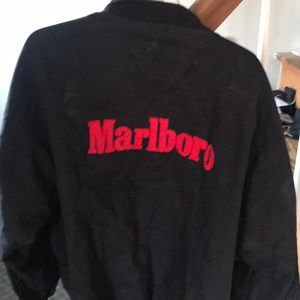 Marlboro reversible black jacket and red